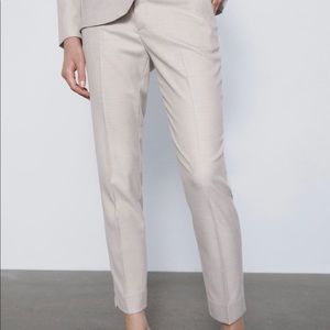 ZARA CIGARETTE PANTS (SAND)